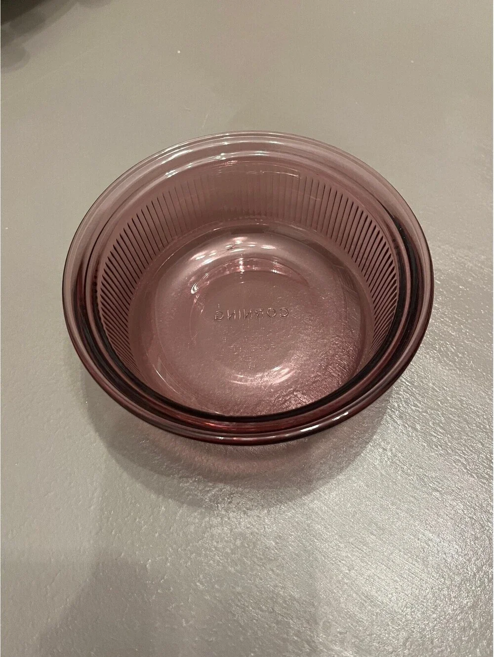 Vintage Corningware Vision Purple Glass Casserole Dish Set with Lid